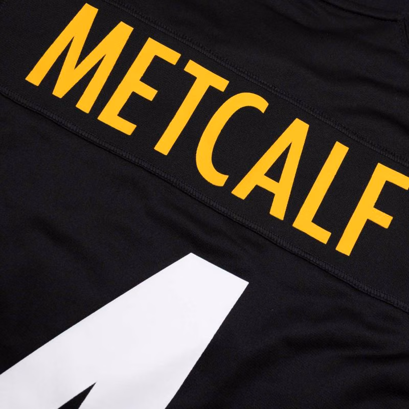 DK Metcalf #4 Pittsburgh Steelers Game NFL Jersey Black view 5