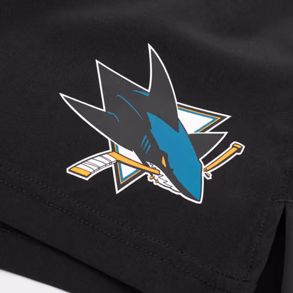 San Jose Sharks 2024/25 Authentic Pro Locker Room NHL Shorts Black view 4