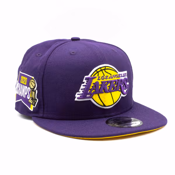 Los Angeles Lakers 2020 NBA Champs New Era 9FIFTY Snapback NBA Cap Purple product photo