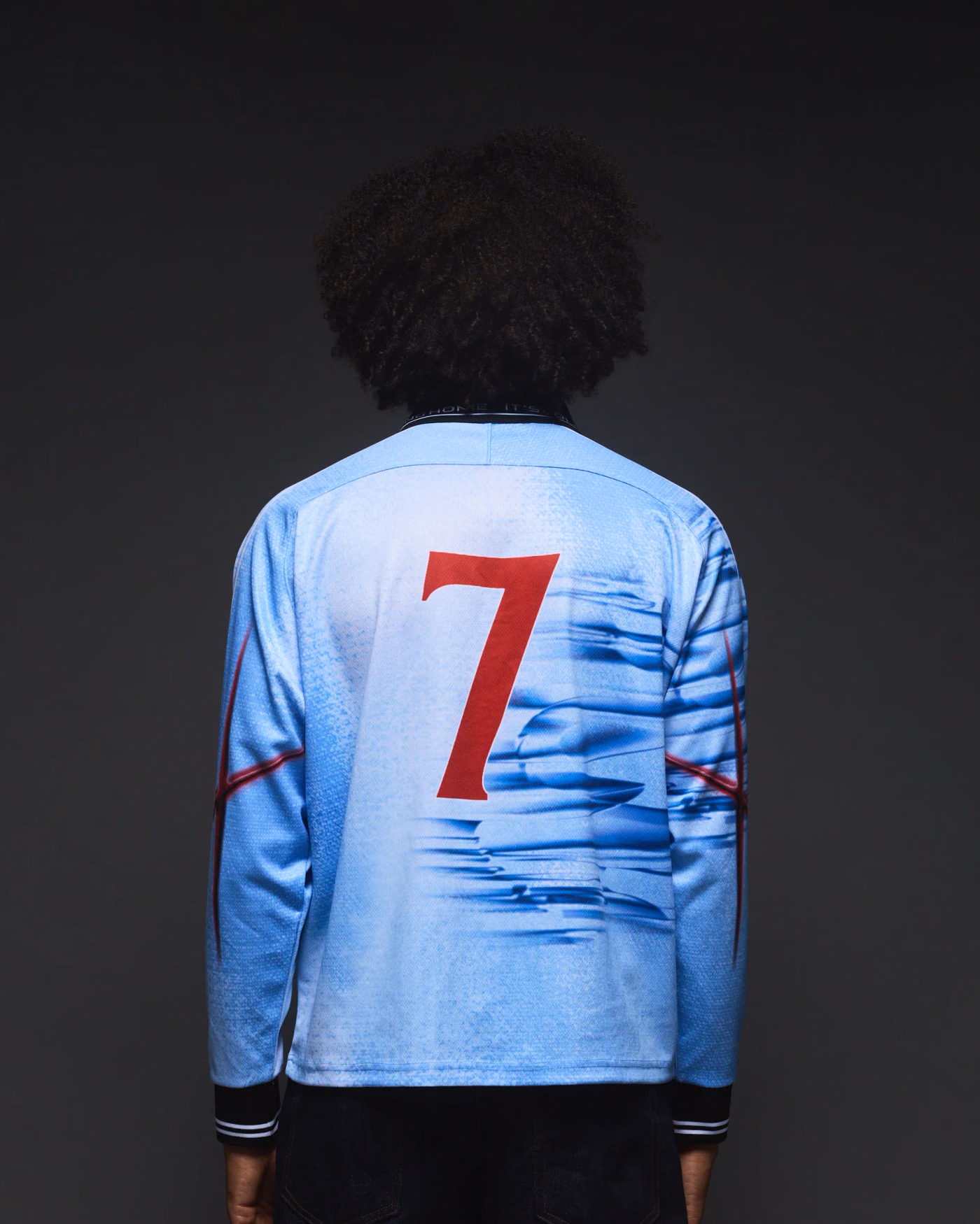 Jersevo Custom Personalized England Longsleeve Polo back view