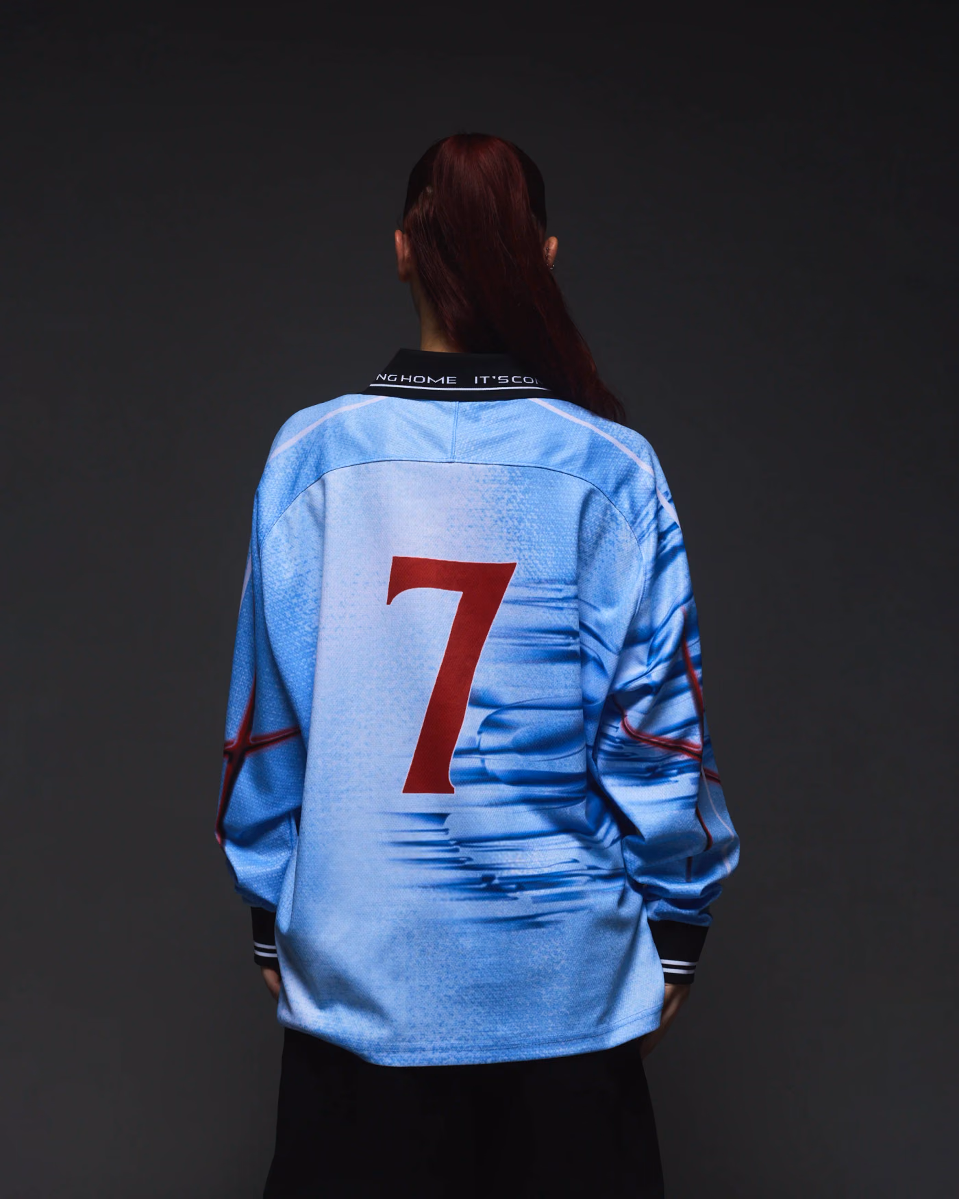Jersevo Custom Personalized England Longsleeve Polo back view