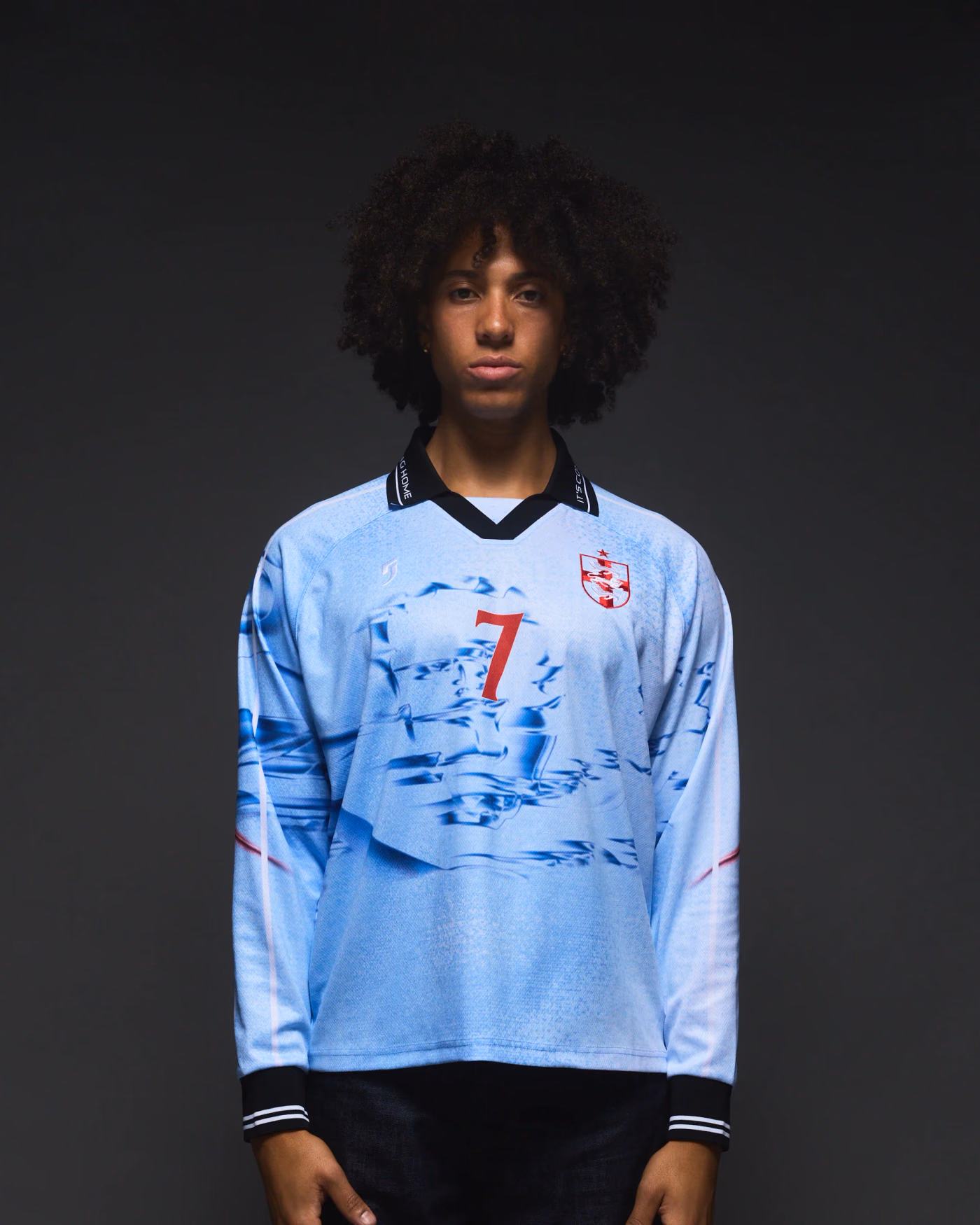 Jersevo Custom Personalized England Longsleeve Polo front view