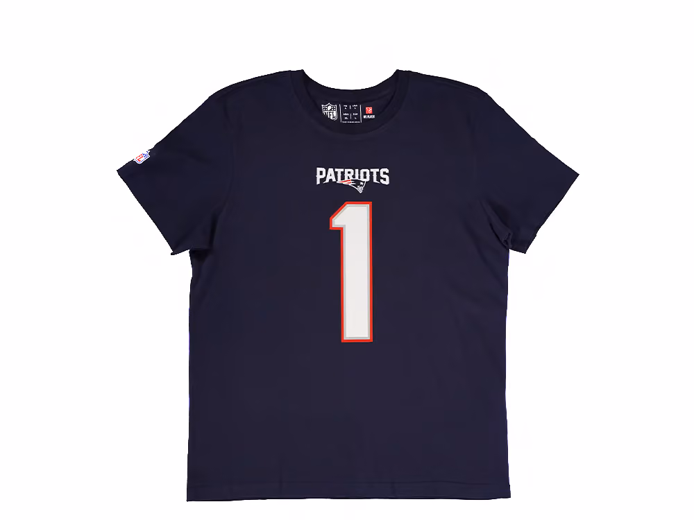 Fanatics New England Patriots Cam Newton Name & Number T-Shirt front