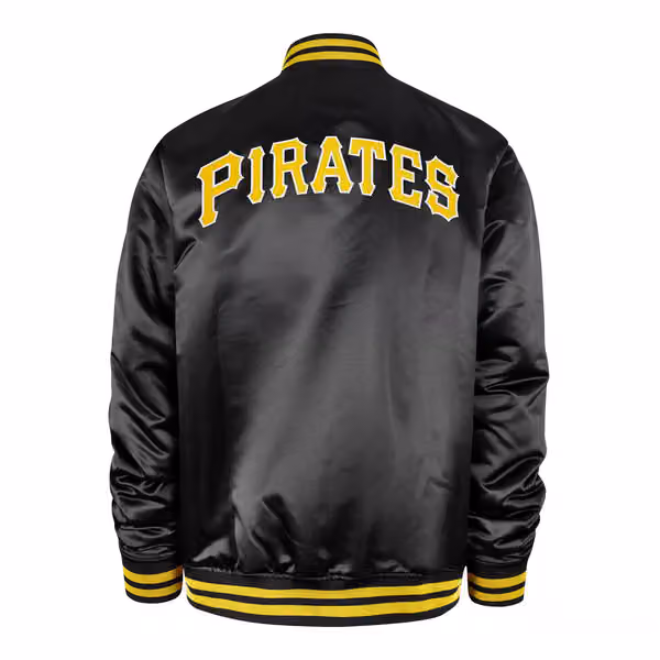 Pittsburgh Pirates '47 Dalston Backer MLB Bomber Jacket Black view 2
