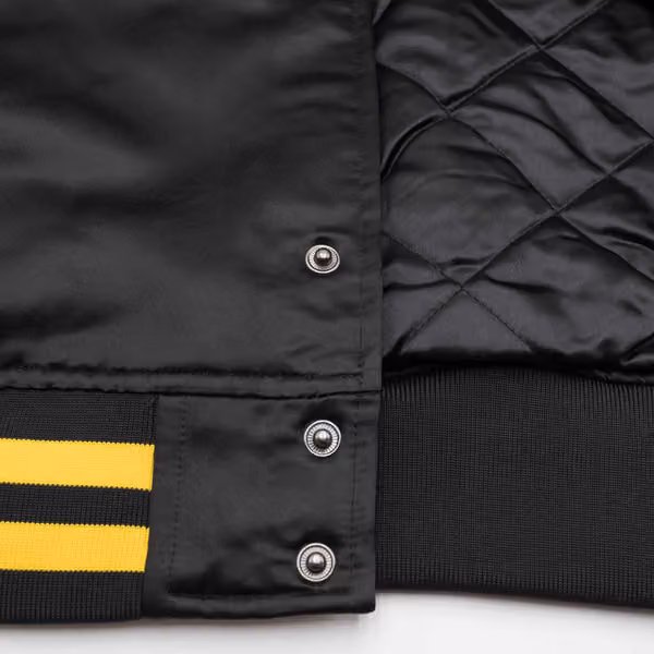 Pittsburgh Pirates '47 Dalston Backer MLB Bomber Jacket Black view 3