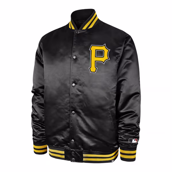 Pittsburgh Pirates '47 Dalston Backer MLB Bomber Jacket Black view 1