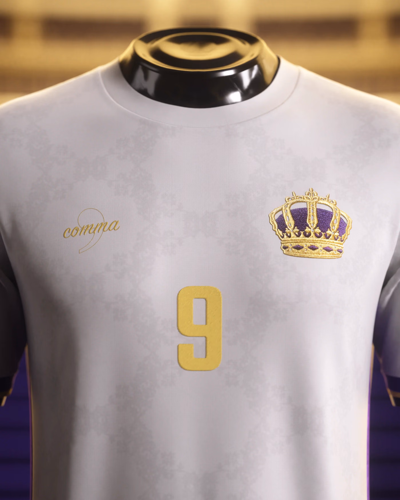 Jersevo Custom Personalized King Karim Jersey (Madrid Edition) front view