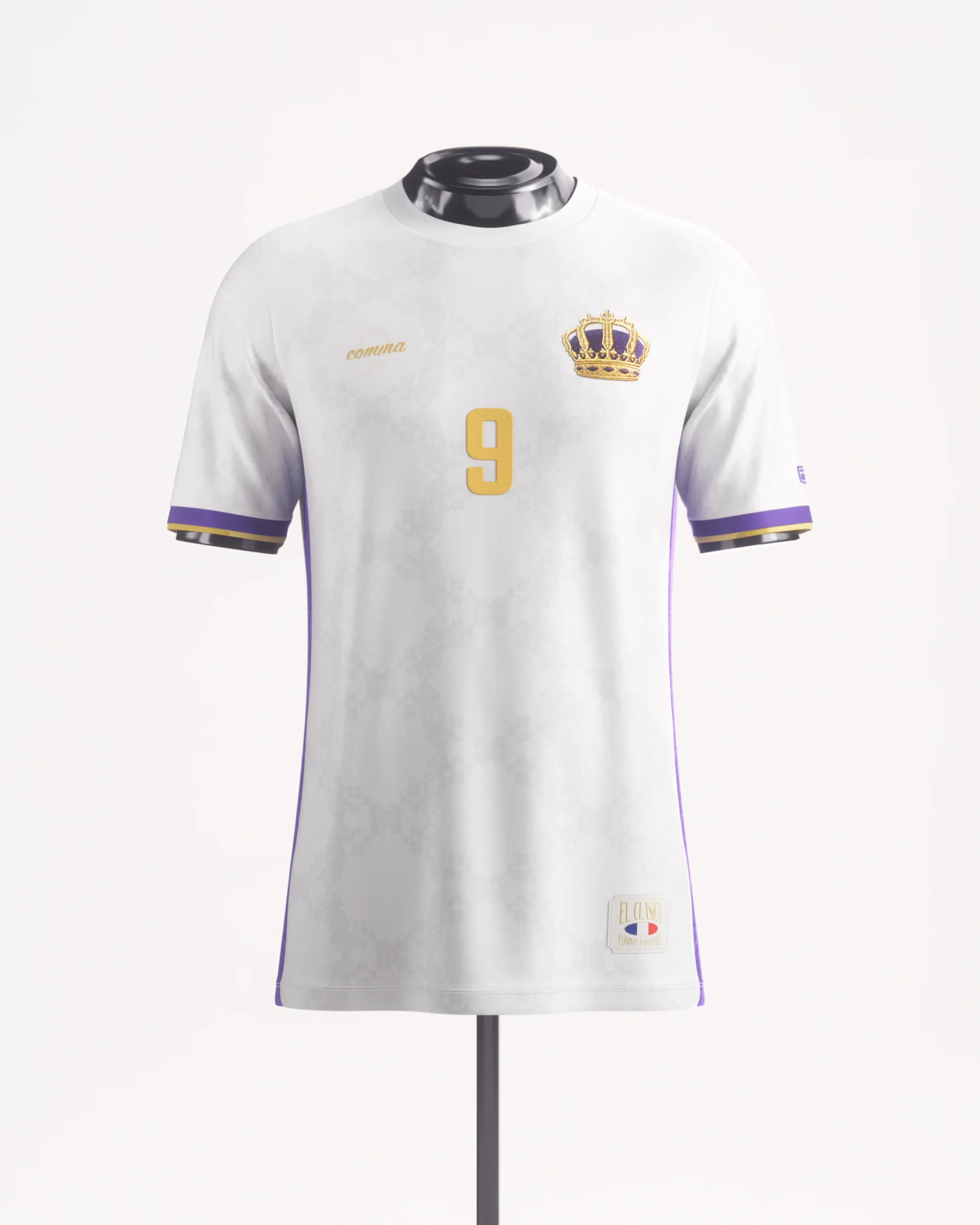 Jersevo Custom Personalized King Karim Jersey (Madrid Edition) front view