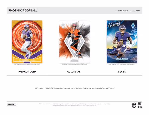 2025 Panini Phoenix Football NFL Hobby Box view 4
