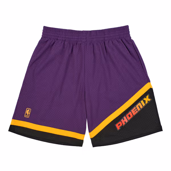 Phoenix Suns 1996-97 Mitchell & Ness Swingman NBA Shorts Purple view 1