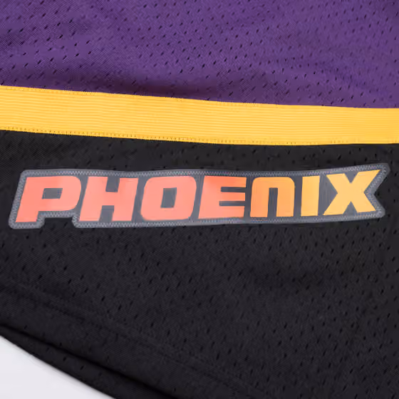 Phoenix Suns 1996-97 Mitchell & Ness Swingman NBA Shorts Purple view 3