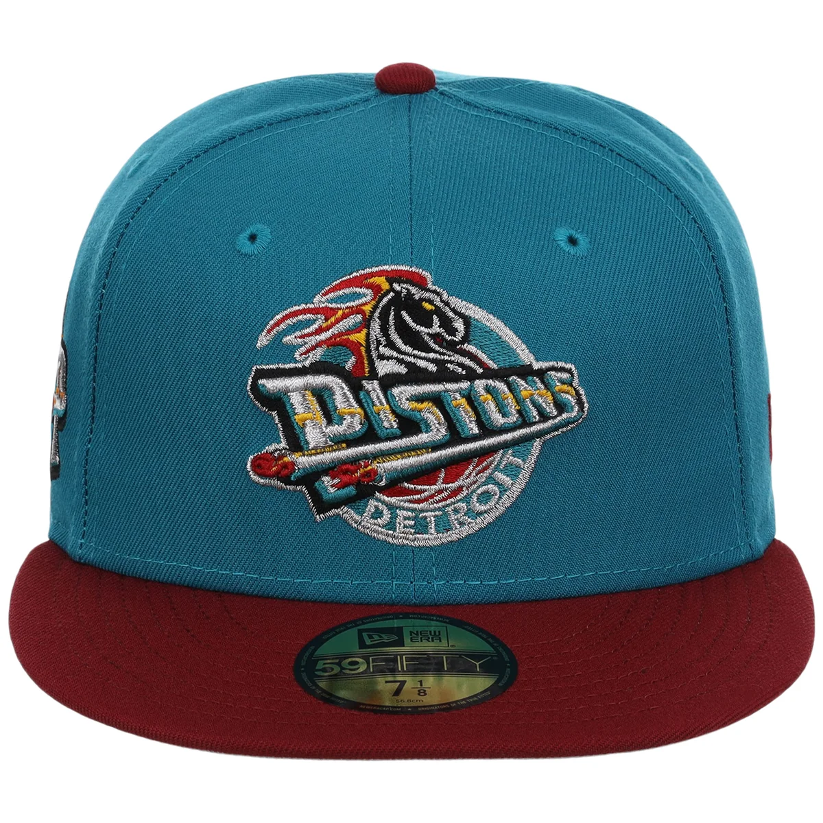 Detroit Pistons Hardwood Classics New Era 59FIFTY detail view