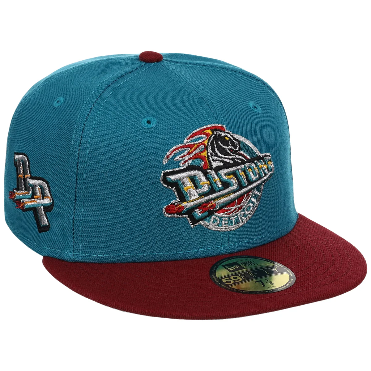 Detroit Pistons Hardwood Classics New Era 59FIFTY front view