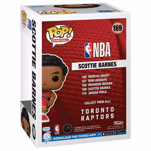 Funko POP! #169 Scottie Barnes Toronto Raptors Vinyl NBA Figure view 2
