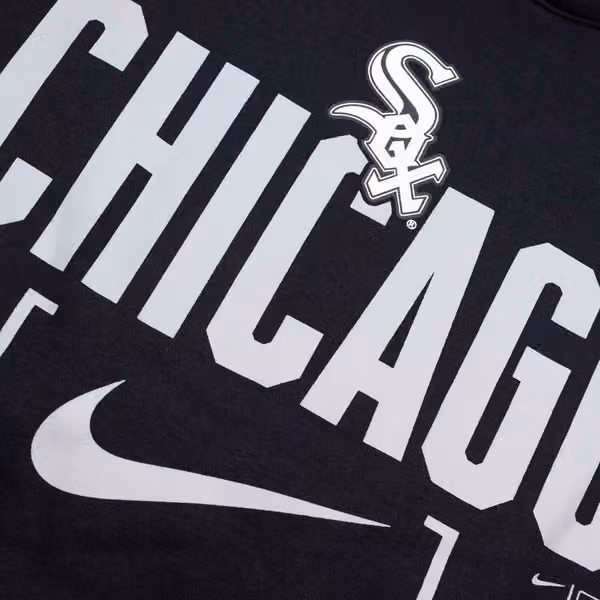 Chicago White Sox Nike Club Slack MLB Hoodie Black view 3