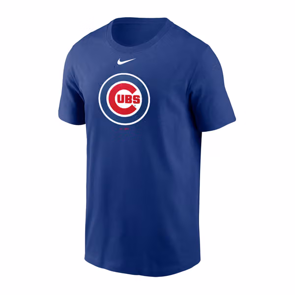 Chicago Cubs Large Logo MLB T-Shirt Blue view 1