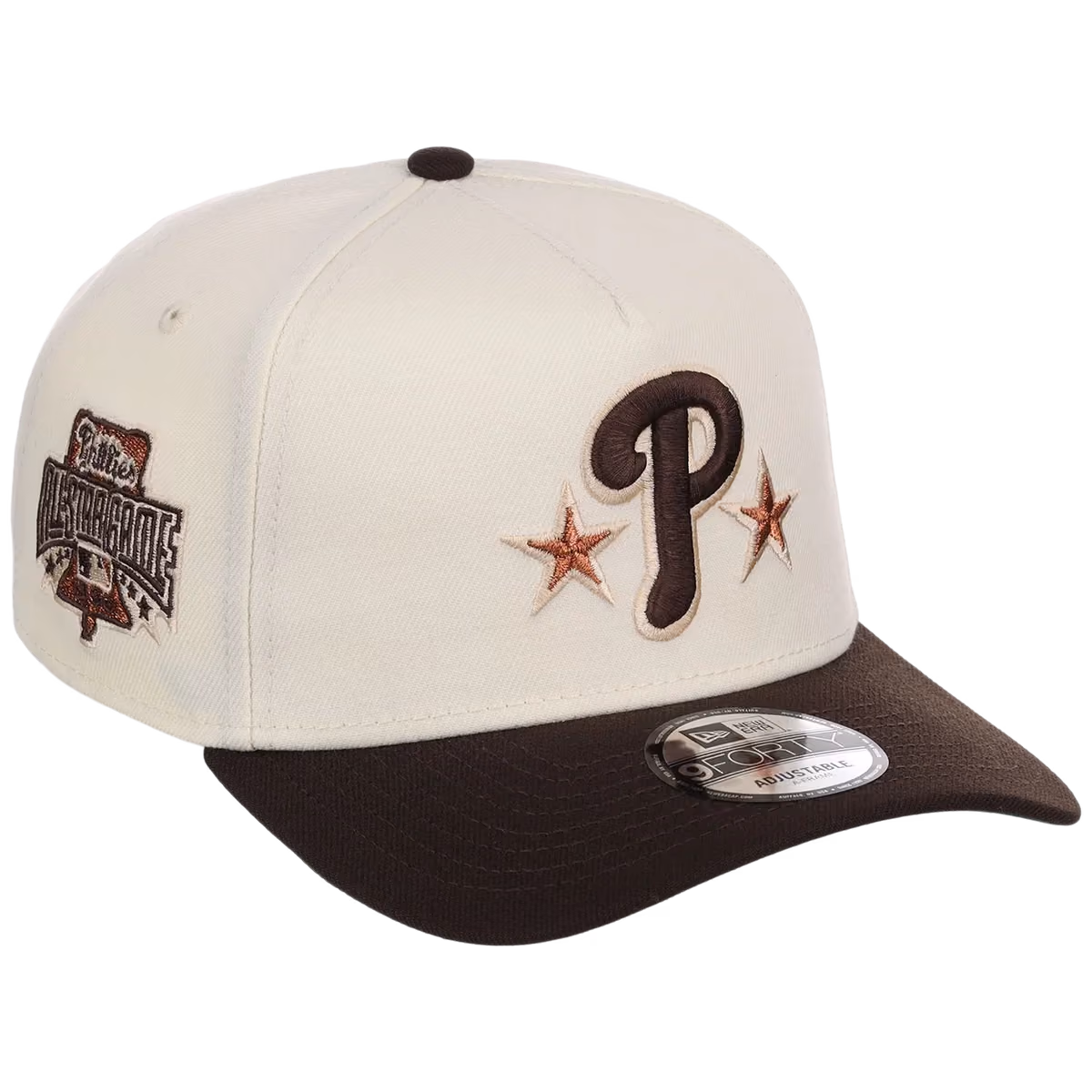 Philadelphia Phillies MLB Walnut Reserve New Era 9FORTY A-Frame front view