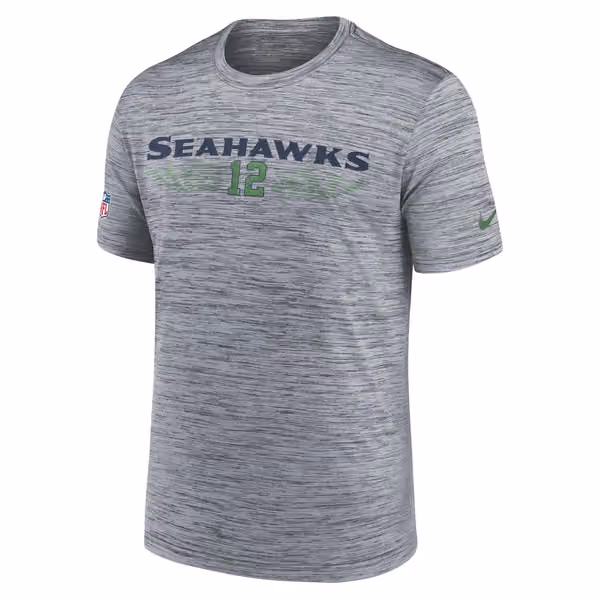 Seattle Seahawks 2025 Rivalries Velocity Dri-FIT NFL T-Shirt Gray view 1