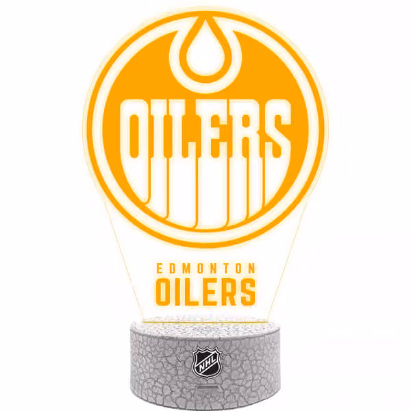 Edmonton Oilers NHL Team Logo LED Sign view 2