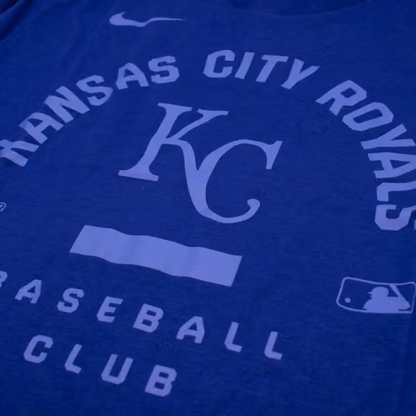 Kansas City Royals Early Work 2026 MLB Authentic Tri-Blend T-Shirt Blue view 3
