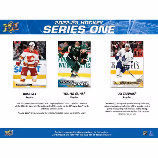 2022/23 Upper Deck Series 1 Hockey NHL Retail Box view 2