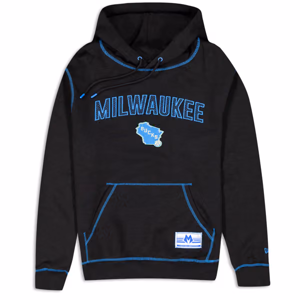 Milwaukee Bucks 2023 City Edition New Era Oversized NBA Hoodie view 1
