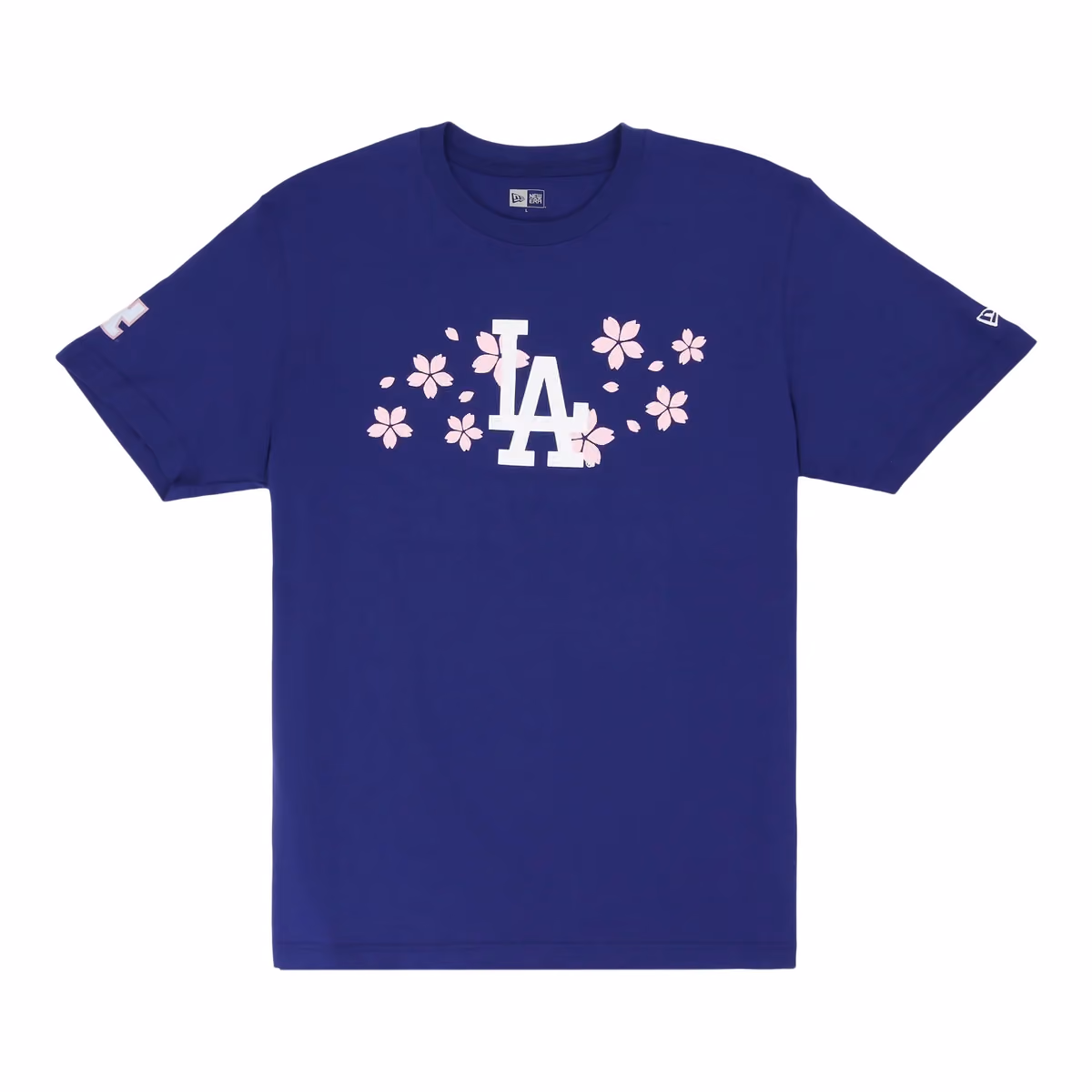 Los Angeles Dodgers Pacific Canvas New Era T-Shirt (Dark Royal) front view