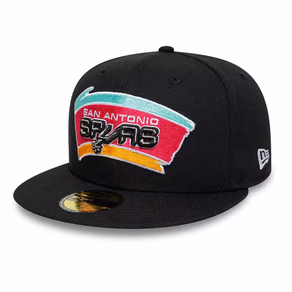 San Antonio Spurs 1989-2002 NBA Hardwood Classics 59FIFTY Fitted Cap Black product photo