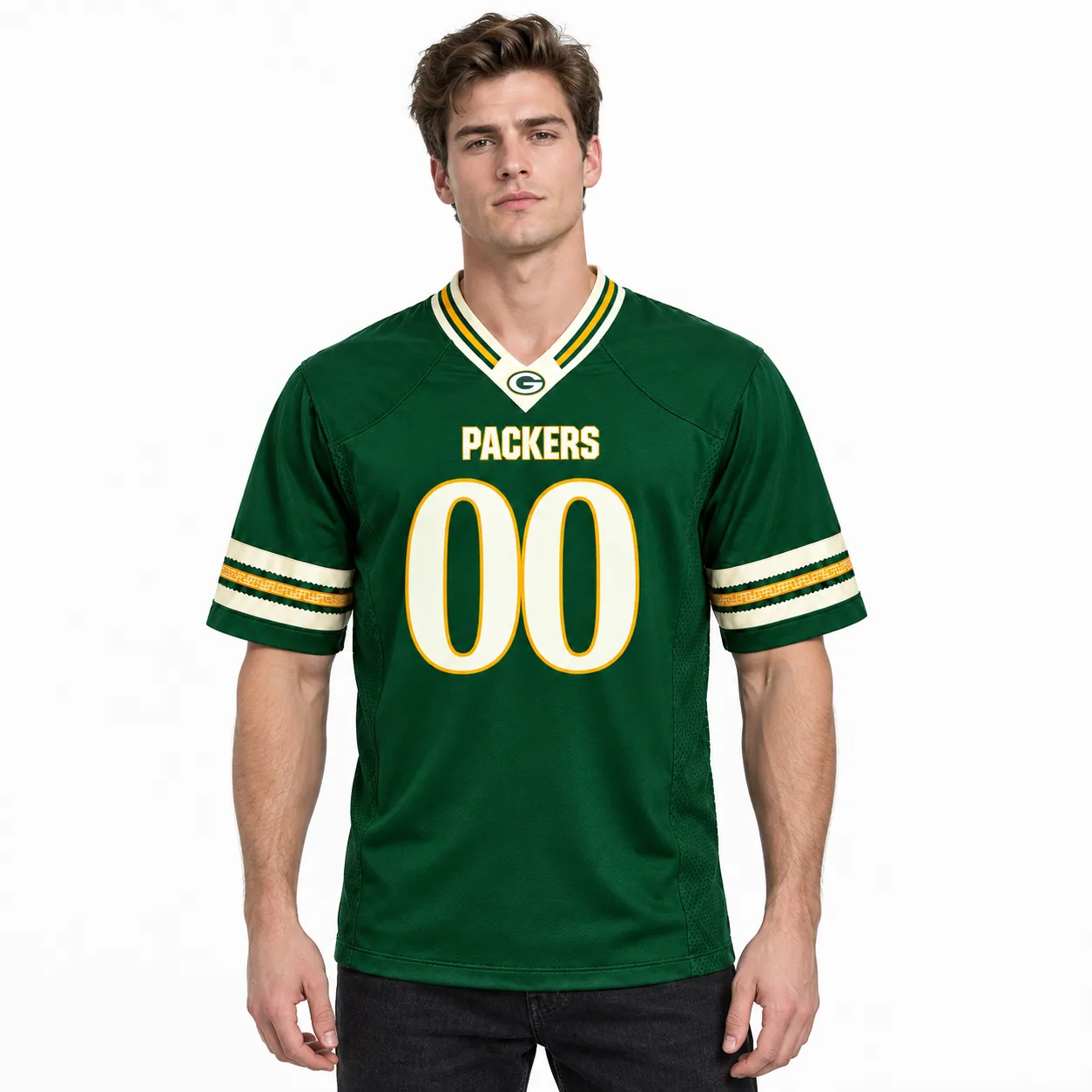 Packers Custom Bold Name Number Jersey Remarkable Fanwear