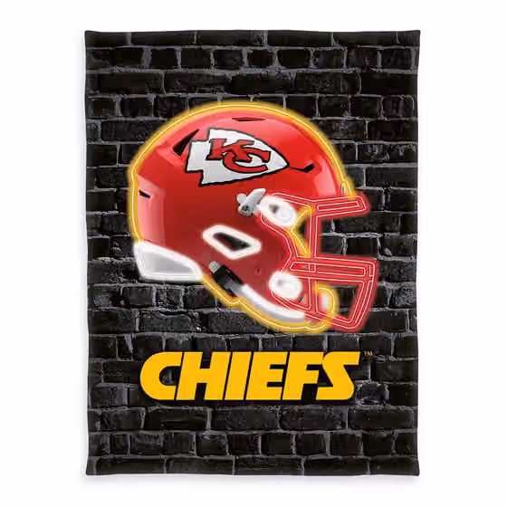 Kansas City Chiefs Wellsoft Throw Blanket Black view 1