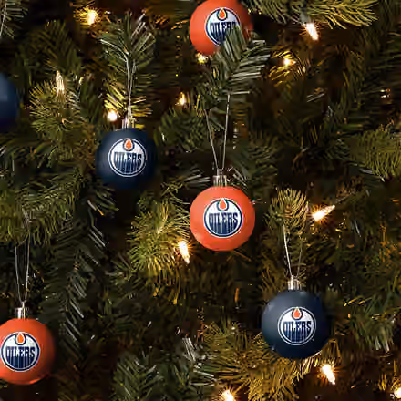 Edmonton Oilers NHL Christmas Ornament Set (12-Piece) view 4