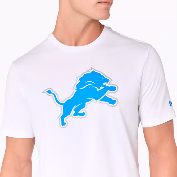 Detroit Lions Team Logo Football NFL T-Shirt view 3
