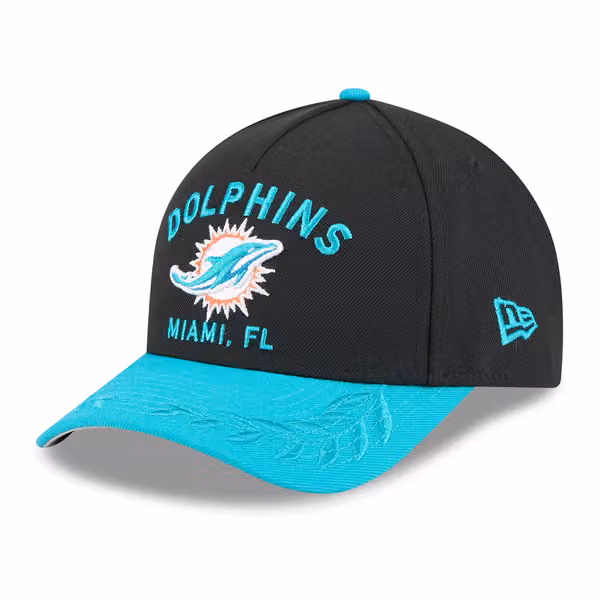 Miami Dolphins 2025 NFL Draft 9FORTY M-Crown A-Frame Snapback Cap Black product photo