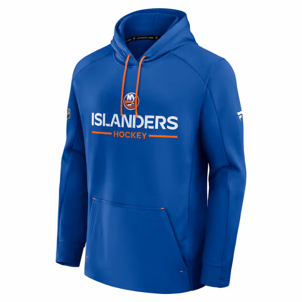 New York Islanders 2025/26 Authentic Pro Rink Tech NHL Hoodie Blue view 1