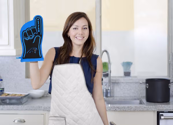 Carolina Panthers #1 Fan NFL Oven Mitt view 4