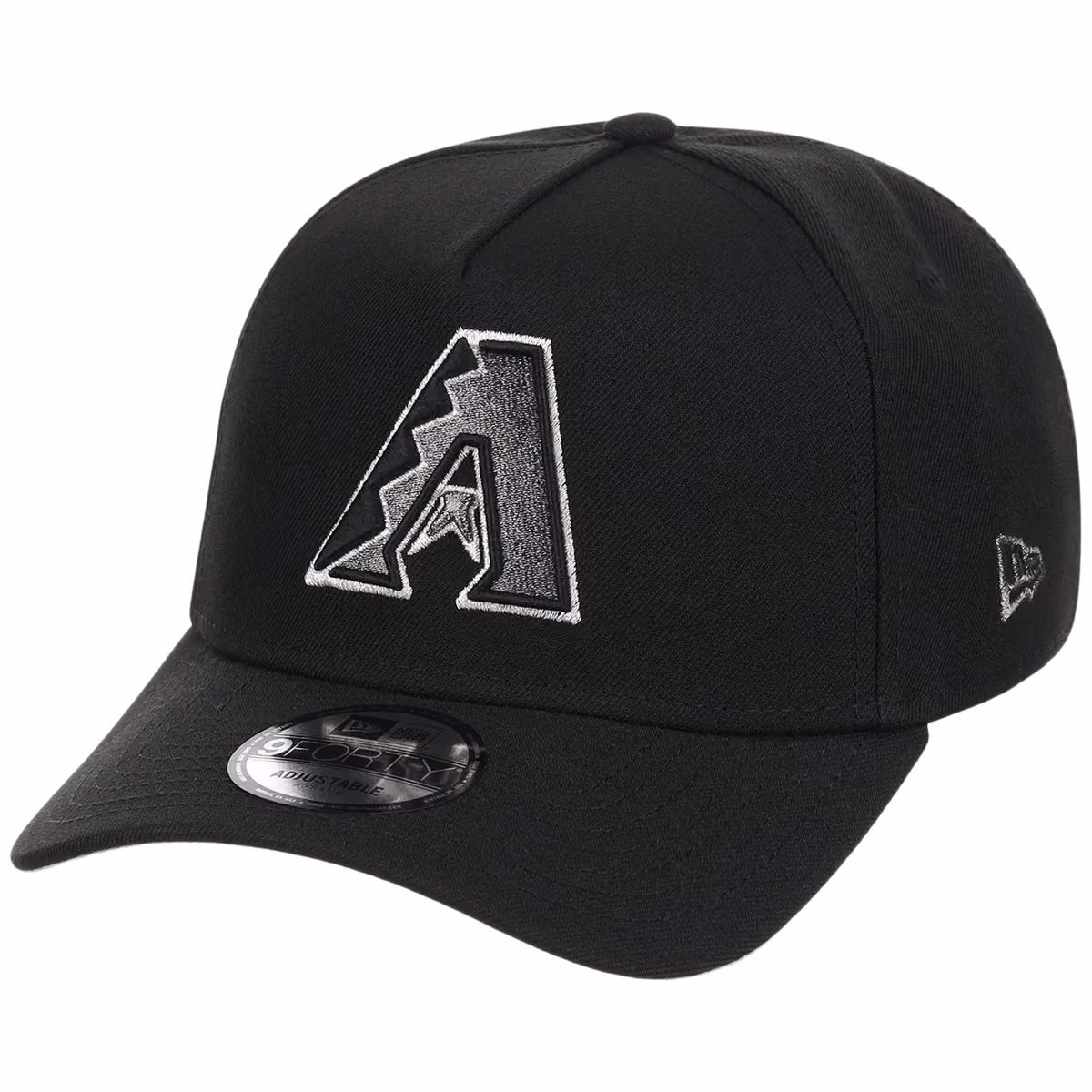 Arizona Diamondbacks MLB Liquid Titanium New Era 9FORTY A-Frame detail view
