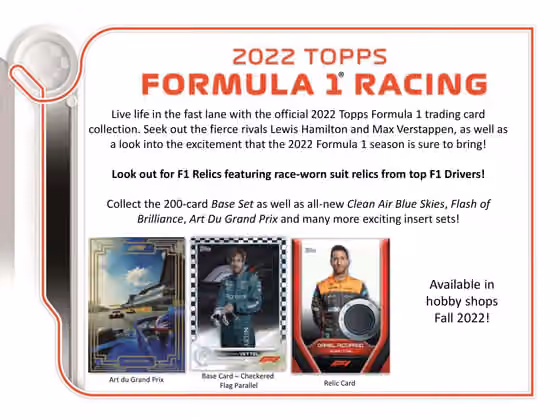 2022 Topps Formula 1 Racing (Formel 1) Hobby Box view 2