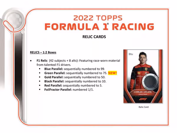 2022 Topps Formula 1 Racing (Formel 1) Hobby Box view 6