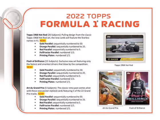 2022 Topps Formula 1 Racing (Formel 1) Hobby Box view 5