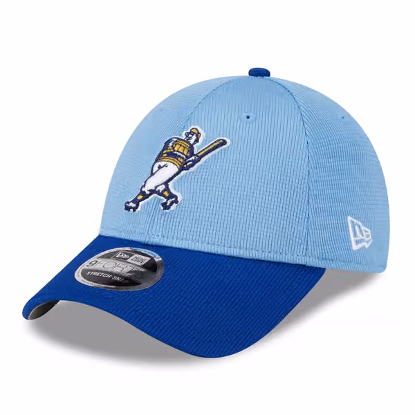 Milwaukee Brewers 2025 MLB Batting Practice Stretch-Snap 9FORTY Adjustable Cap product photo