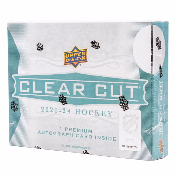 2023/24 Upper Deck Clear Cut Hockey NHL Hobby Box view 1