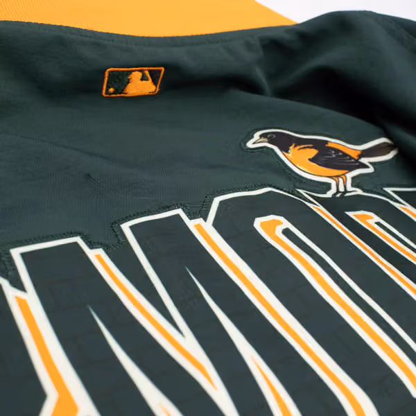 Baltimore Orioles City Connect 2026 MLB Authentic Dugout Bomber Jacket Red view 5