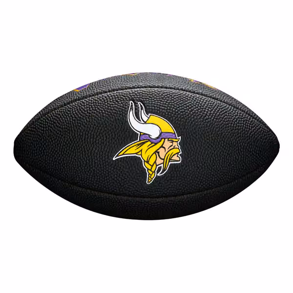 Minnesota Vikings NFL Wilson Mini Football Black view 3