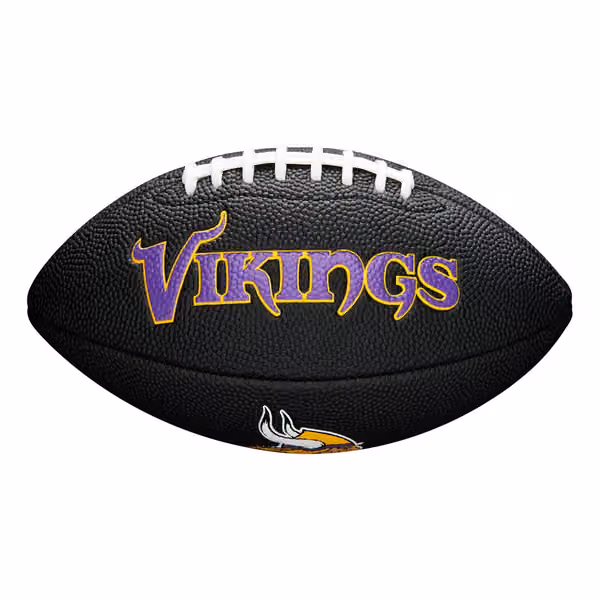Minnesota Vikings NFL Wilson Mini Football Black view 1