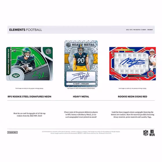 2022 Panini Elements NFL Football Hobby Box view 3