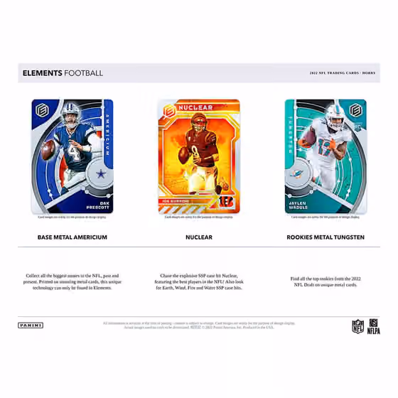 2022 Panini Elements NFL Football Hobby Box view 2