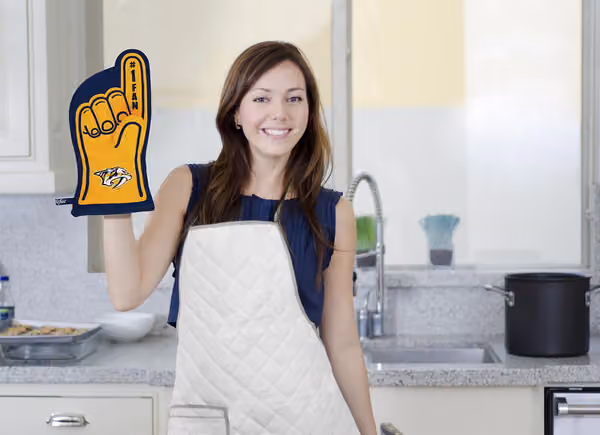Nashville Predators #1 Fan NHL Oven Mitt view 4