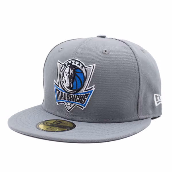 Dallas Mavericks Storm Gray New Era 59FIFTY Fitted NBA Cap product photo