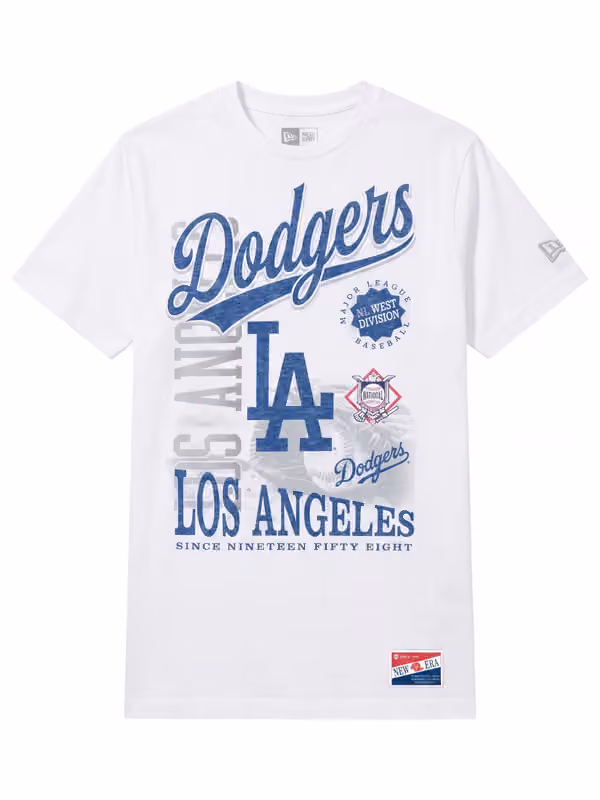 Los Angeles Dodgers Division Oversized MLB T-Shirt White view 1