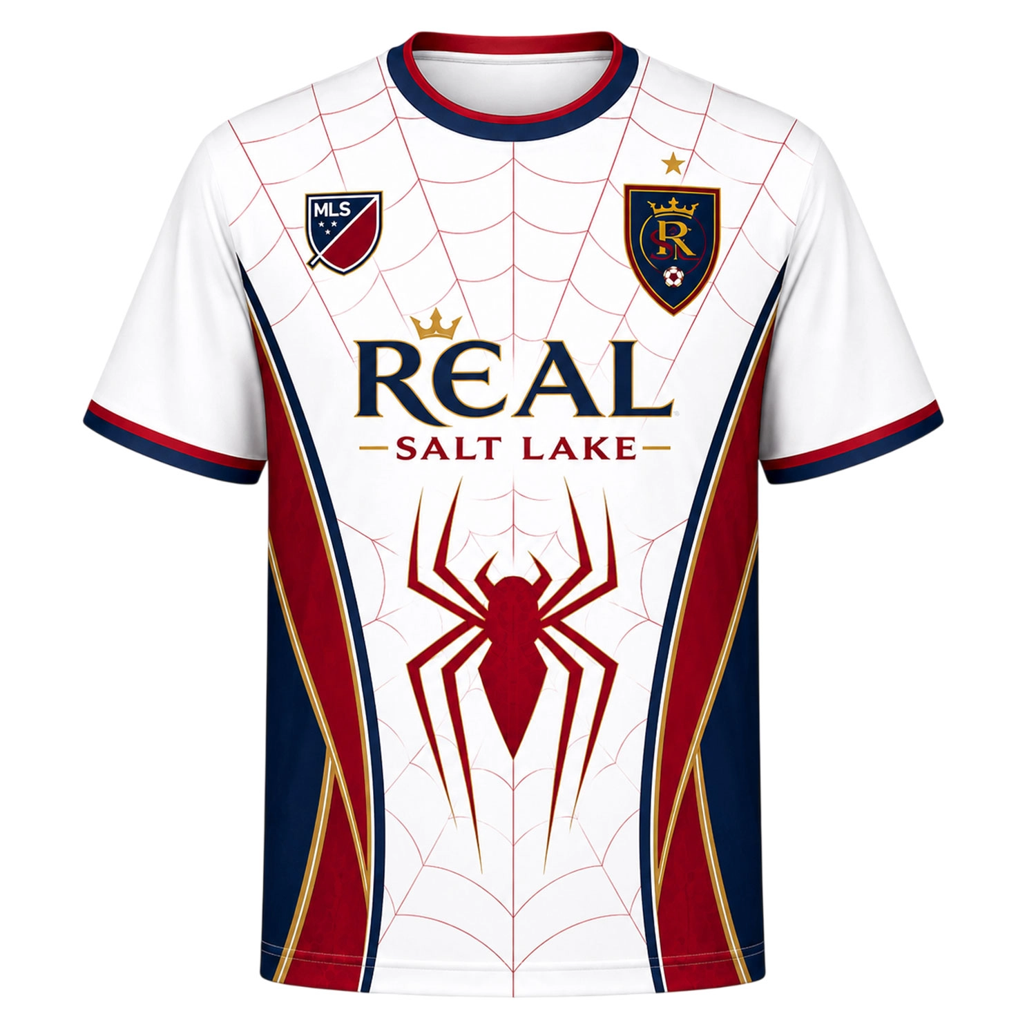 Real Salt Lake White Jersey – Stunning Spiderman Web